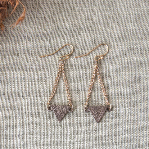 arise earrings-gunmetal