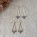 arise earrings-gunmetal