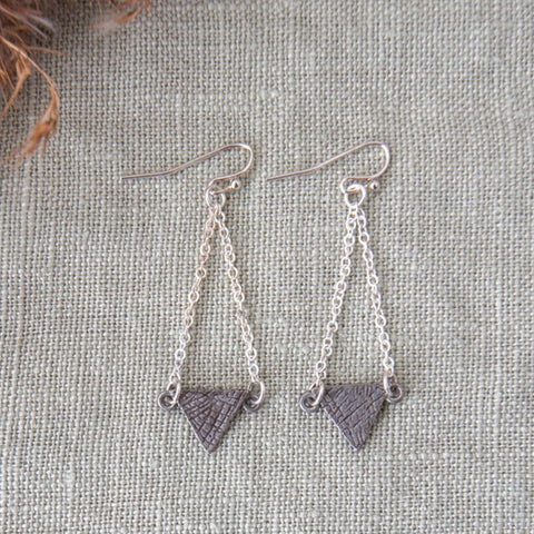 arise earrings-gunmetal