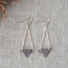 arise earrings-gunmetal