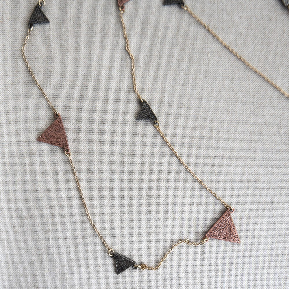 arisen necklace-gold/copper/gun metal