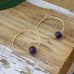 bohemian whispers hoops-amethyst