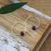 bohemian whispers hoops-amethyst