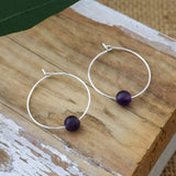 bohemian whispers hoops-amethyst