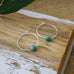 bohemian whispers hoops-turquoise