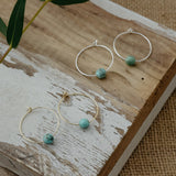bohemian whispers hoops-turquoise
