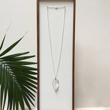 botanical leaf necklace