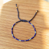 buddy bracelet-blue/white/gold