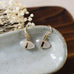 cat eye earrings-rose quartz