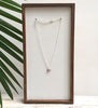 cat eye necklace-amethyst