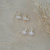 cat eye earrings-rose quartz