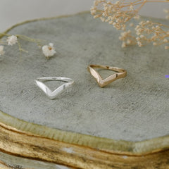 chevronel ring-silver