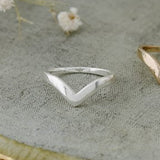 chevronel ring-silver