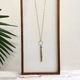 coastline necklace-turquoise