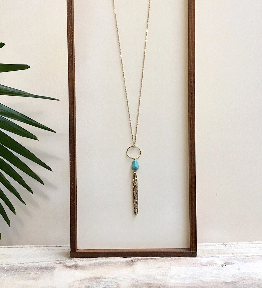 coastline necklace-turquoise