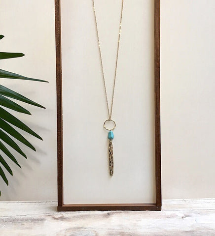 coastline necklace-turquoise