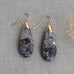 cora earrings-purple