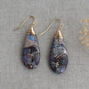 cora earrings-purple