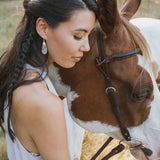 cora earrings-purple