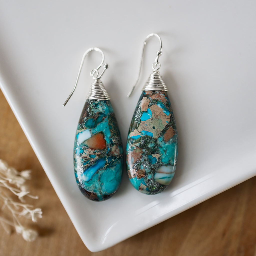 cora earrings-turquoise