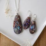 cora necklace-purple