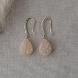 cosmos earrings-champagne