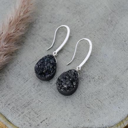 cosmos earrings-black