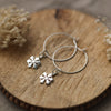 dainty snowflake hoop