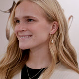 dainty snowflake hoop