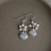 deep sea earrings-white pearl