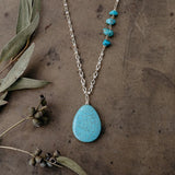 delaney necklace-turquoise