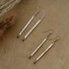 delta earrings-pyrite