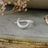 demi-lune ring-silver