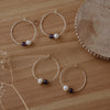 earthy whispers hoops-pearl/amethyst