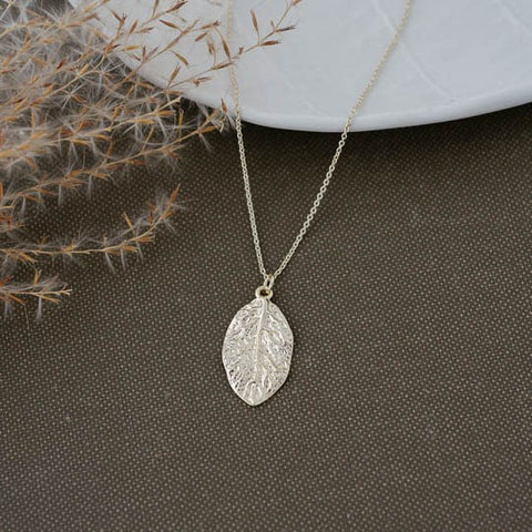 elm leaf necklace