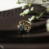 Etka Ring-smoky topaz, cubic zirconia