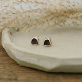fleck studs-amethyst