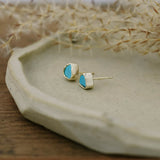fleck studs-turquoise
