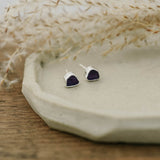 fleck studs-amethyst