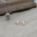 fleck studs-rose quartz