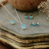 fleck studs-turquoise