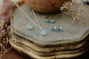 stone fleck necklace-turquoise