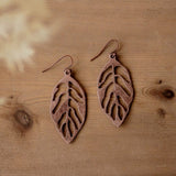 foliage earrings