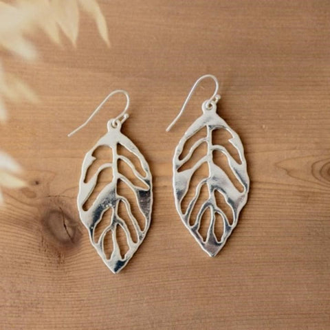 foliage earrings