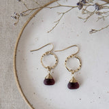 folklore earrings-purple