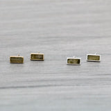 fortune studs-labradorite