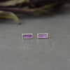 fortune studs-amethyst