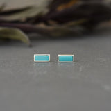 fortune studs-turquoise