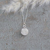 full moon necklace-white