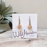 galaxy earrings-champagne